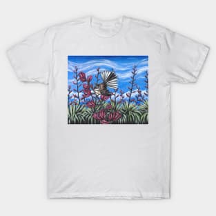 Piwakawaka Fantail by Ira T-Shirt